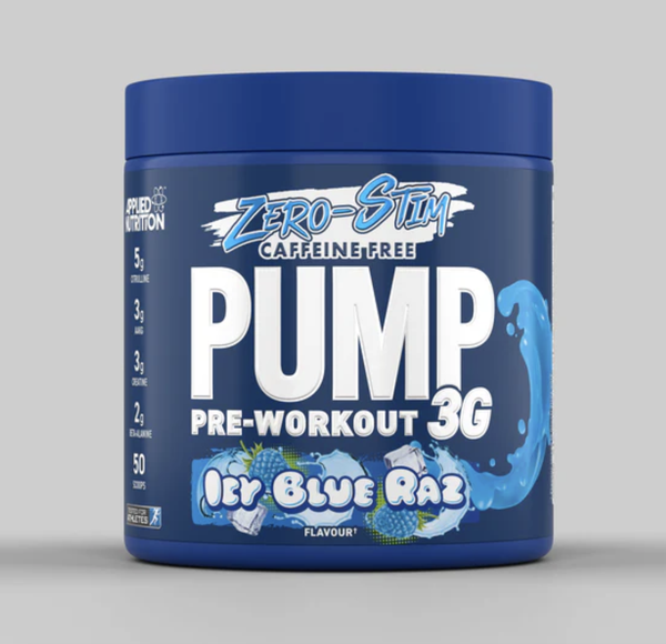 Applied PUMP 3G ZERO Pre-Workout | Caffein FREE, 50 Scoops