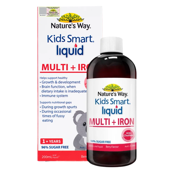 Nature's Way Smart Multi + Iron Liquid 200ml