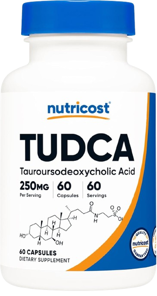 Nutricost Tudca 250mg , 60 Capsules, Bảo vệ gan, thận