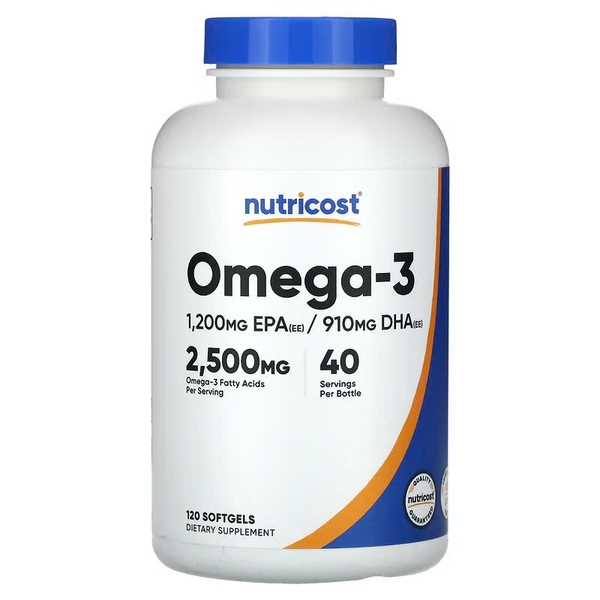 Nutricost Omega-3 2500 mg, 120 Softgels