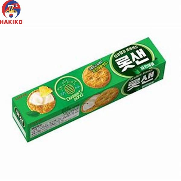 Bánh Quy Kem Socola Lotte Hàn Quốc Vị Dứa 105G 롯샌 파인애플