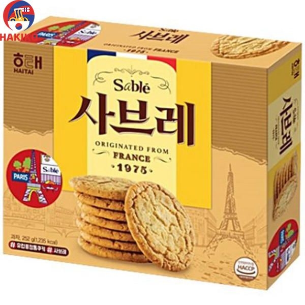 Bánh Quy Sable Haitai Hàn Quốc Hộp 252G 사브레