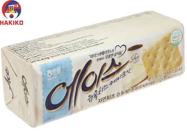 Bánh Quy Vị Newyork Cheese Haitai Ace Hàn Quốc  121G 에이스 뉴욕치즈케이크맛