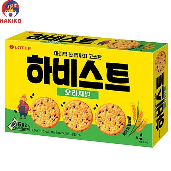 Bánh Quy Vừng Lotte Hàn Quốc 300G 하비스트l
