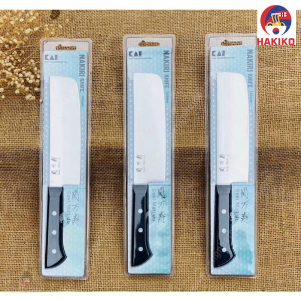 Dao Bếp Đầu Vuông Seki Kai Nhật Bản 16.5Cm