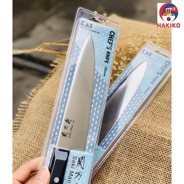 Dao Bếp Đầu Vuông Series 1300N Kai Nhật Bản (Có Lỗ Treo)
