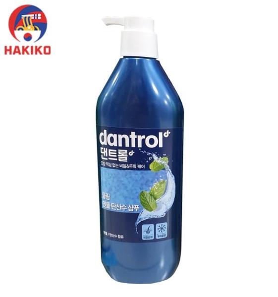 Dầu Gội Dantrol Bạc Hà Hàn Quốc Dùng Cho Mọi Loại Da Đầu 820Ml 멘톨 쿨링 프레쉬
