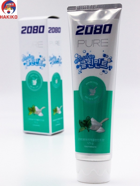 Kem Đánh Răng 2080 Aekyung Hàn Quốc Baking Soda Hương Bạc Hà 120G 베이킹소다 치약 민트