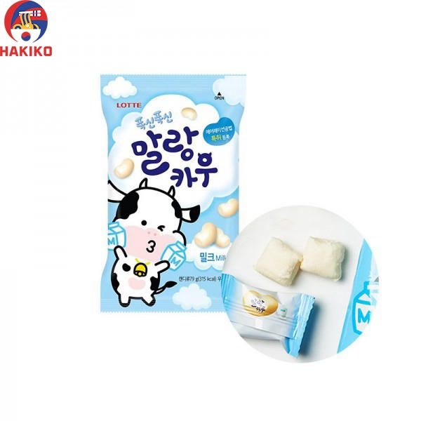 Kẹo Sữa Bò Lotte Hàn Quốc  79G  말랑카우 우유맛