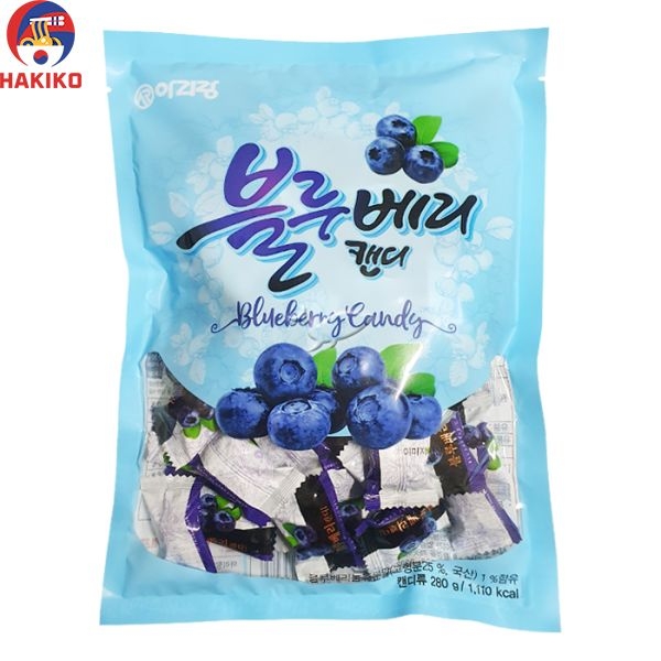 Kẹo Việt Quất Blueberry Arirang Hàn Quốc 280G 블루베리캔디