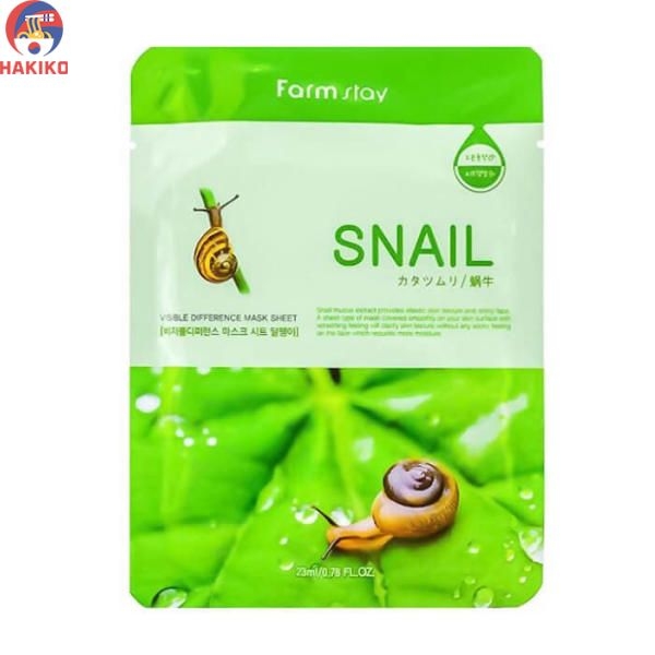 Mặt Nạ Dưỡng Da Farmstay Ốc Sên Hàn Quốc 스네일 마스크 시트