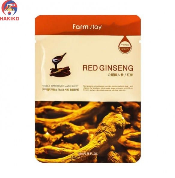 Mặt Nạ Dưỡng Da Farmstay Sâm Hàn Quốc 홍삼 마스크 시트