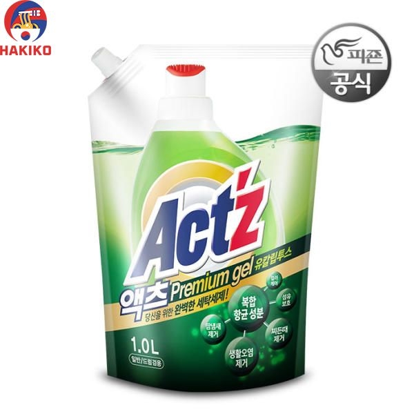 Nước giặt Actz  hương bạch đàn túi 1L Hàn Quốc액츠 프리미엄 젤 유칼립투스(1L)