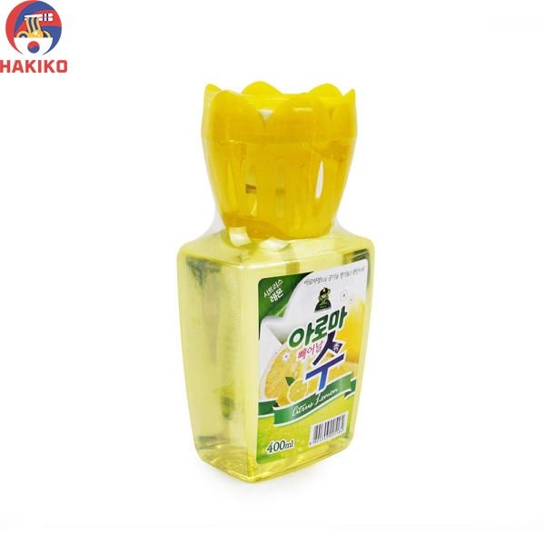 Nước thơm phòng Sandokkaebi hương chanh Hàn Quốc 400ml hình lọ hoa 아로마수 레몬