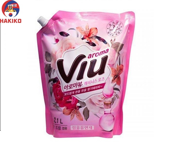 Nước xả vải hương hoa hồng VIU 2.1L Mukunghwa Hàn Quốc 섬유