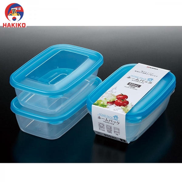 Set 2 Hộp Nhựa 800Ml Nhật Bản Màu Xanh