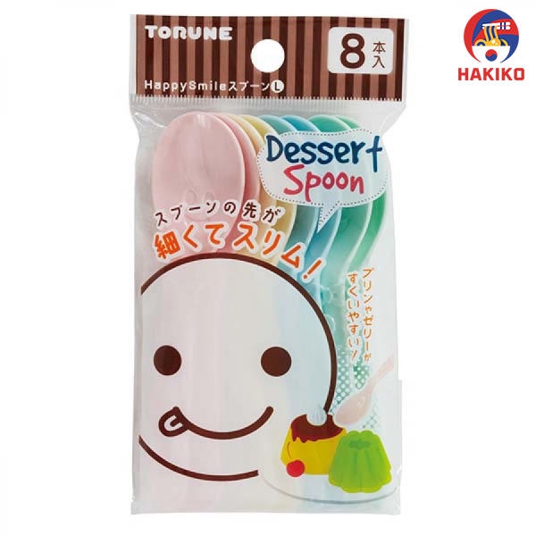 Set 8 Thìa Nhựa Hình Mặt Cười Nhật Bản