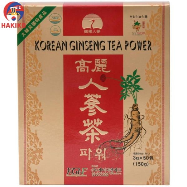 Trà Hồng Sâm KGNF Hàn Quốc Hộp Giấy 3G X 50 Gói  네츄럴 푸드 홍삼차 3G X 50포