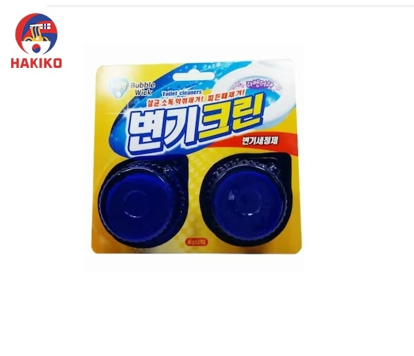 Viên thả bồn cầu khử mùi, diệt khuẩn hương Lavender Hàn Quốc vỉ 2 viên x 45g  변기크린