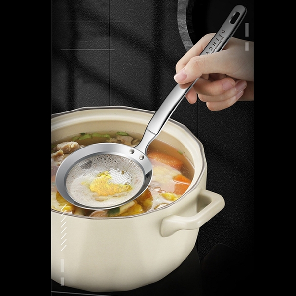 Muôi inox lọc cặn, vớt dầu KACHEEG DYLI cao cấp