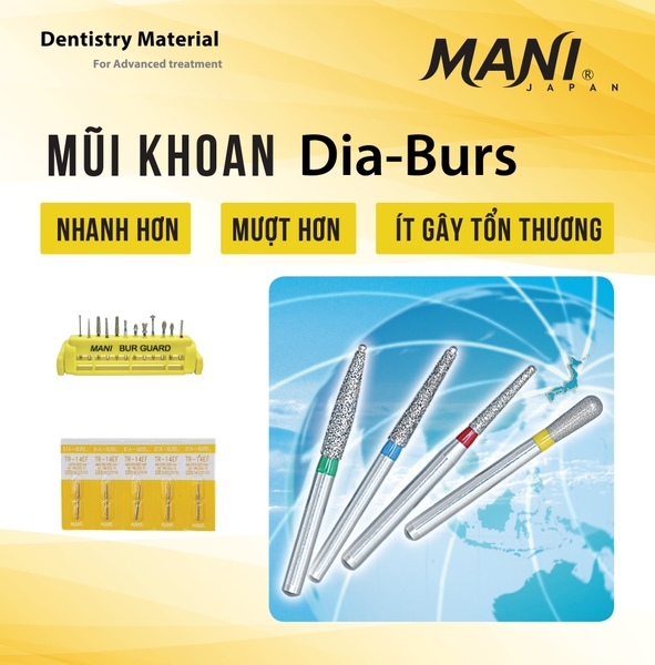 Tổng hợp mũi khoan nha khoa Mani