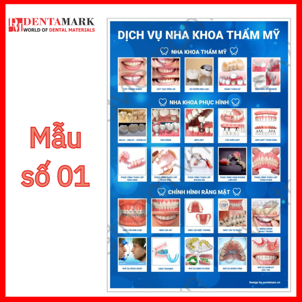 Tranh nha khoa - Tranh tư vấn dịch vụ nha khoa 1