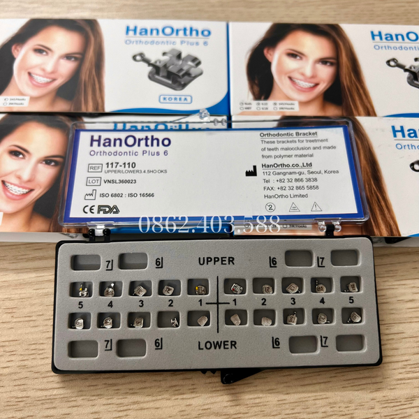 Mắc cài kim loại Hanortho (MUA 2 TẶNG 1, 5 TẶNG 3)