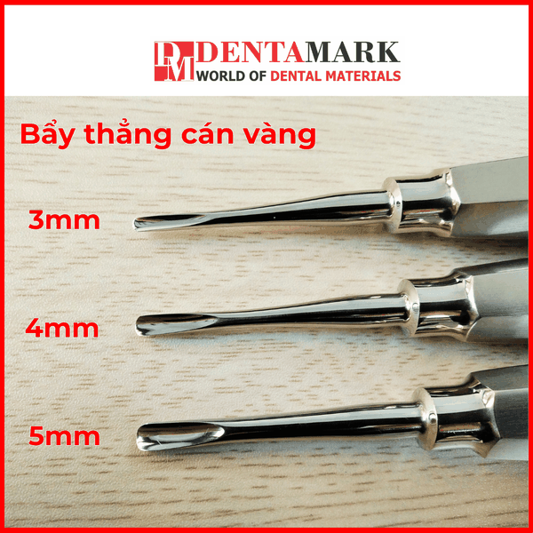 Bẩy thẳng cán vàng SA 3mm/4mm/5mm - 1