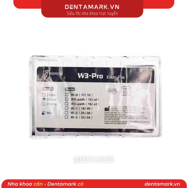 File máy Rotary Files Woodpecker Rotary Files W3Pro (Vỉ 6 cây)