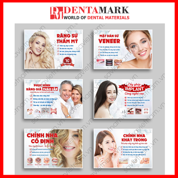 Tranh nha khoa Poster quảng cáo dịch vụ nha khoa