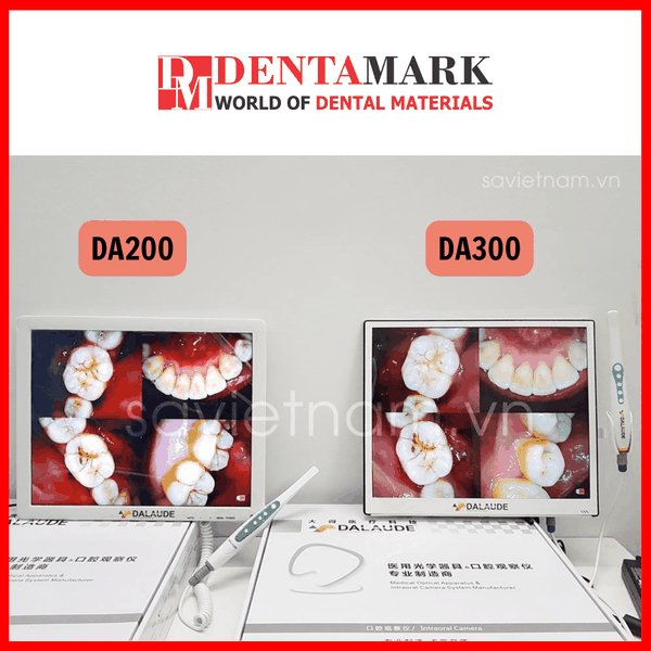 So sánh Camera Soi Răng 17" DALAUDE DA200 - DA300 dentamark.vn