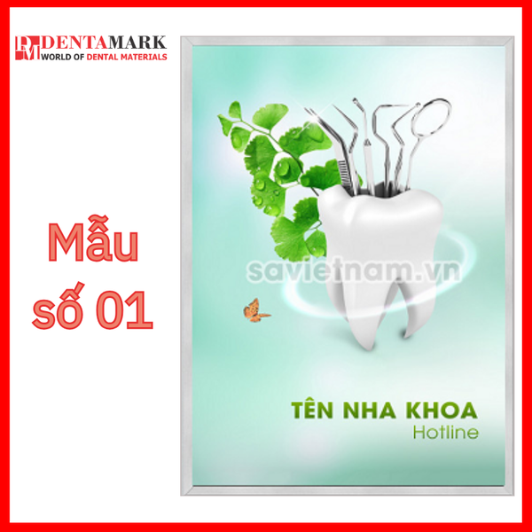 Tranh nha khoa đẹp 3D hình răng 1