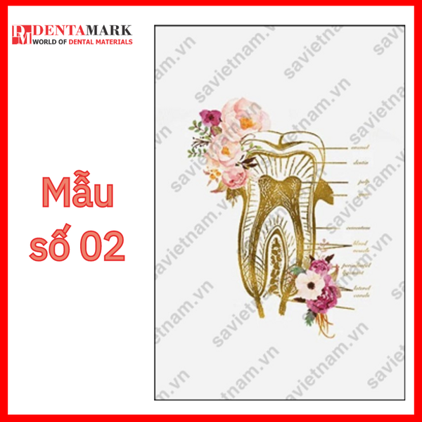 Tranh nha khoa nghệ thuật hình răng 3