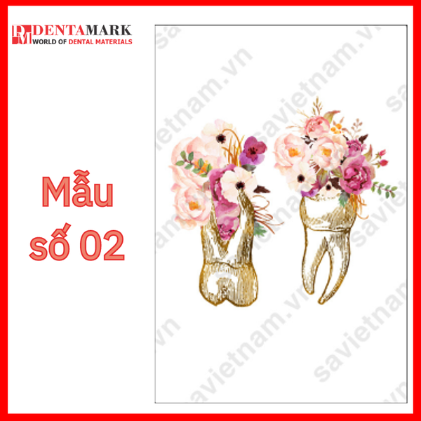 Tranh nha khoa nghệ thuật đẹp hình răng 3