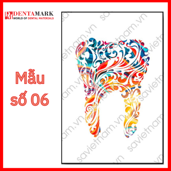 Tranh nha khoa nghệ thuật trừu tượng 7