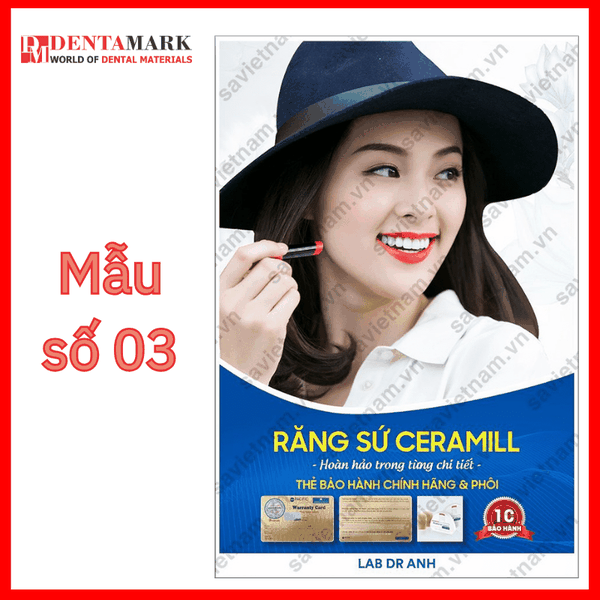 Tranh nha khoa Poster quảng cáo răng sứ Ceramill 4