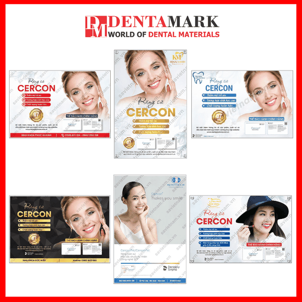 Tranh nha khoa Poster quảng cáo răng sứ Cercon 1