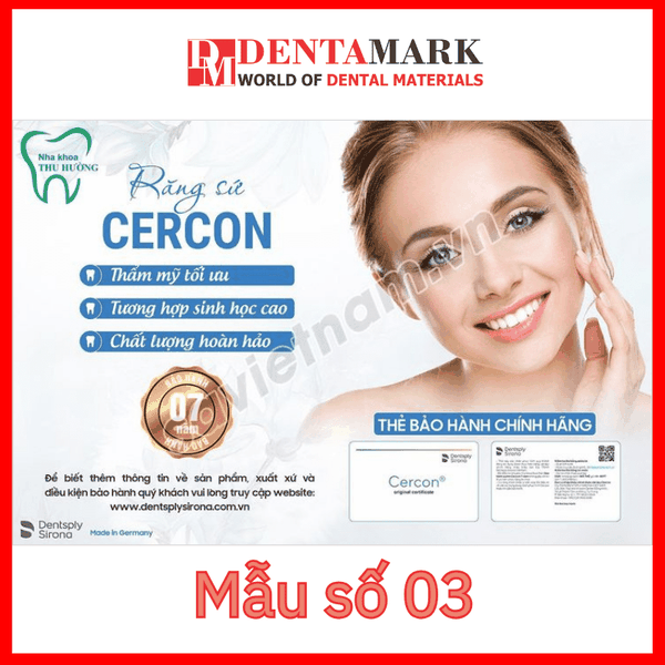 Tranh nha khoa Poster quảng cáo răng sứ Cercon 4