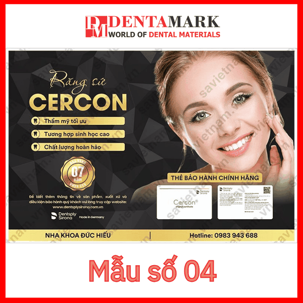 Tranh nha khoa Poster quảng cáo răng sứ Cercon 5