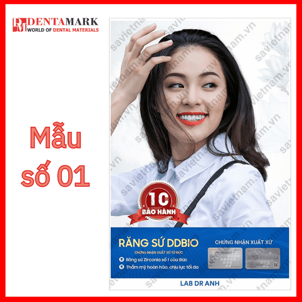 Tranh nha khoa Poster quảng cáo răng sứ DDBIO 1