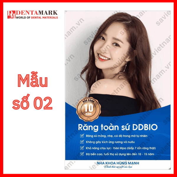 Tranh nha khoa Poster quảng cáo răng sứ DDBIO 2