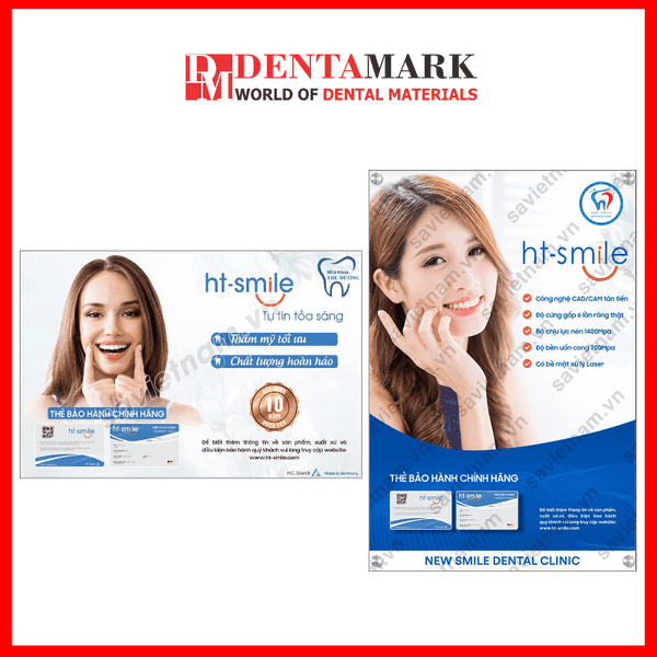Tranh nha khoa Poster quảng cáo răng sứ HT-SMILE dentamark.vn