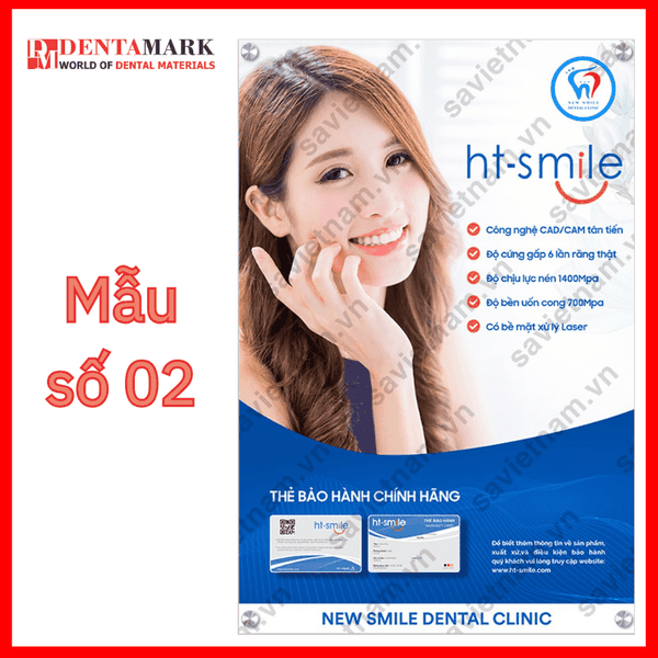 Tranh nha khoa Poster quảng cáo răng sứ HT-SMILE 2