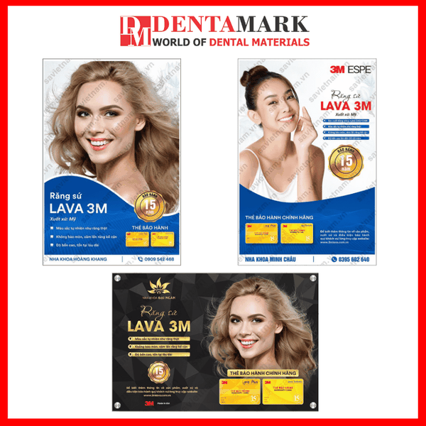 Tranh nha khoa Poster quảng cáo răng sứ Lava 3M 1