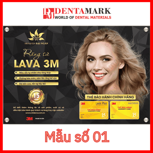 Tranh nha khoa Poster quảng cáo răng sứ Lava 3M 2