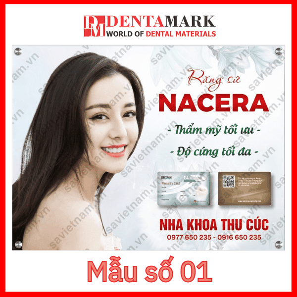 Tranh nha khoa Poster quảng cáo răng sứ NACERA 1