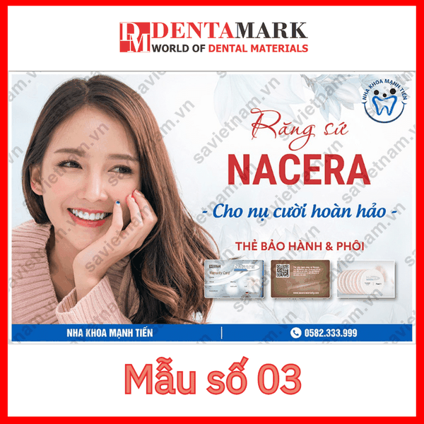 Tranh nha khoa Poster quảng cáo răng sứ NACERA 3