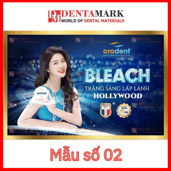 Tranh nha khoa Poster quảng cáo răng sứ Orodent Bleach 2