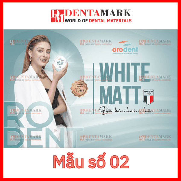 Tranh nha khoa Poster quảng cáo răng sứ Orodent White Watt 2