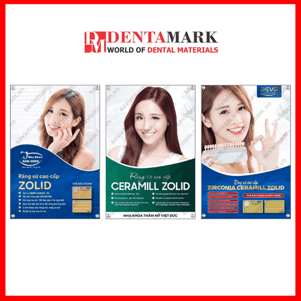 Tranh nha khoa Poster quảng cáo răng sứ ZOLID dentamark.vn